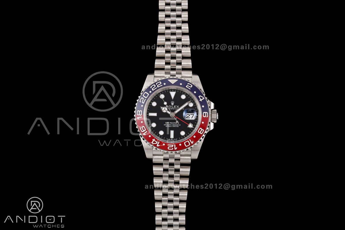 GMT-Master II 126710 BLRO 904L Steel RWF 1:1 Best Edition on Jubilee Bracelet JH3285 (Free Sprung) V3